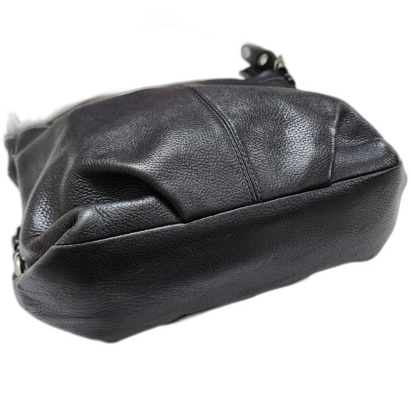 Coach Black Pebble Leather Shoulder Bag - Picture 9 of 10